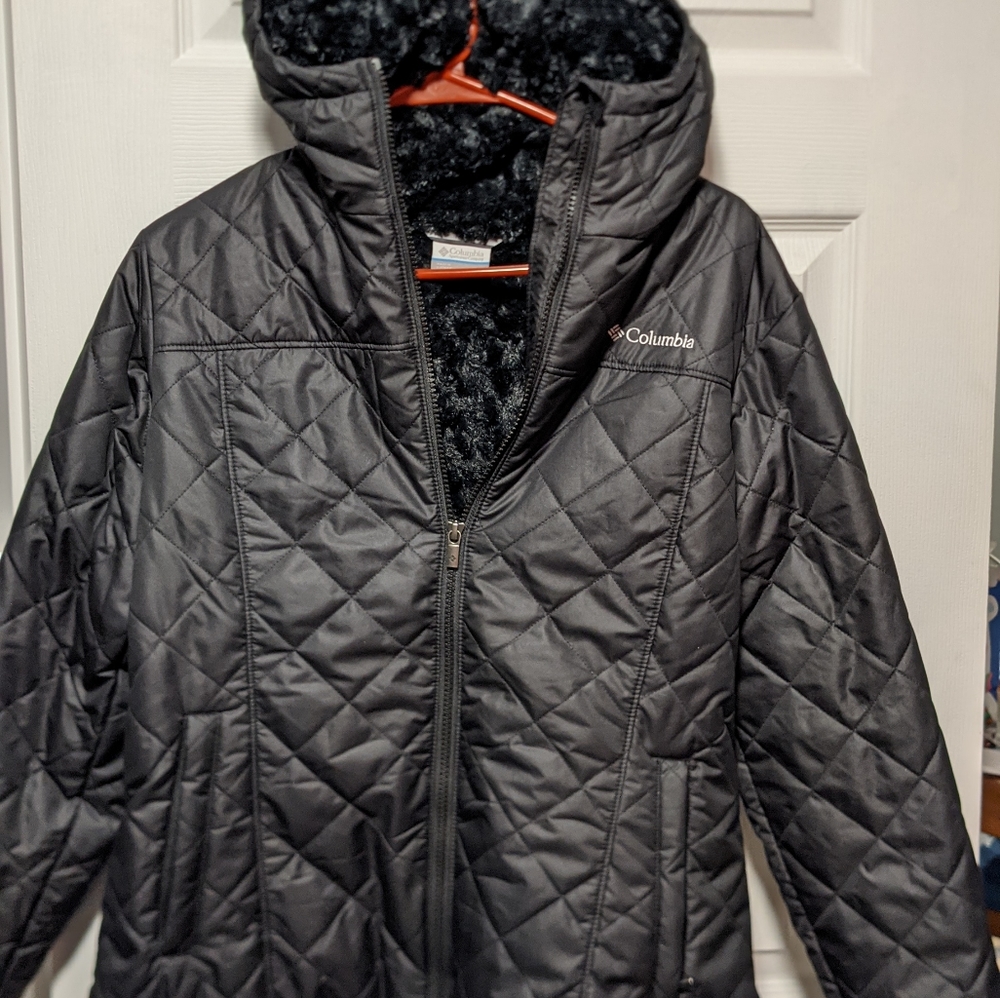 Columbia fleece lined jacket